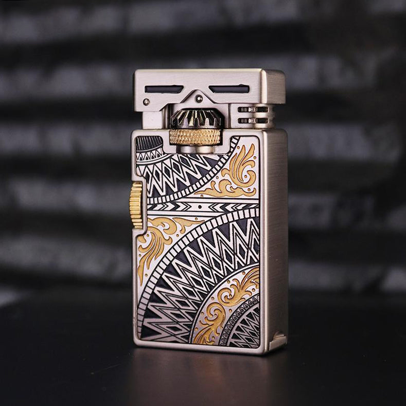 Retro mechanical design kerosene lighter full metal body