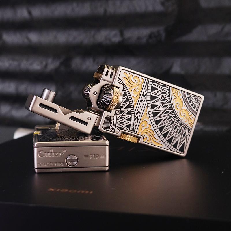 Retro mechanical design kerosene lighter full metal body