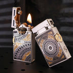 Retro mechanical design kerosene lighter full metal body